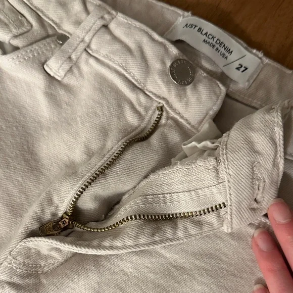 Just Black Denim Cement Gray Jeans Size 27 High Rise Stretch - Picture 4 of 8